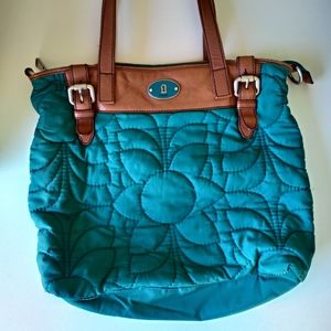 Quilted Fossil purse